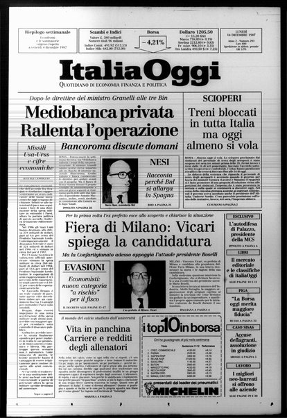 Italia oggi : quotidiano di economia finanza e politica